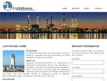 Tablet Screenshot of lighthouseenv.com